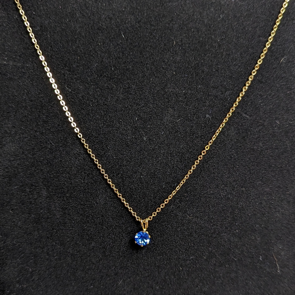 Lindenwold Blue Cubic Zirconia Necklace